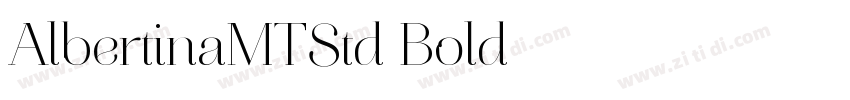 AlbertinaMTStd Bold字体转换